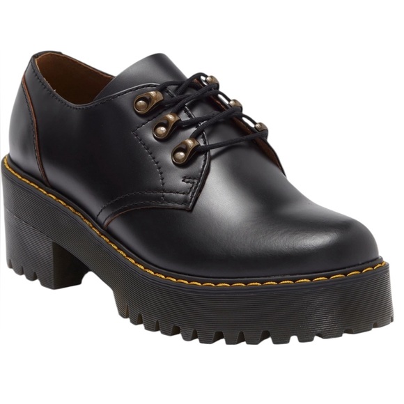 Dr. Martens Shoes - Dr. Martens Black Platform Loafers